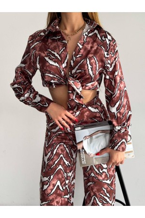 205414 TOPTAN DESENLİ PANTOLON TAKIM