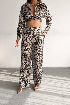 205418 TOPTAN DESENLİ PANTOLON TAKIM