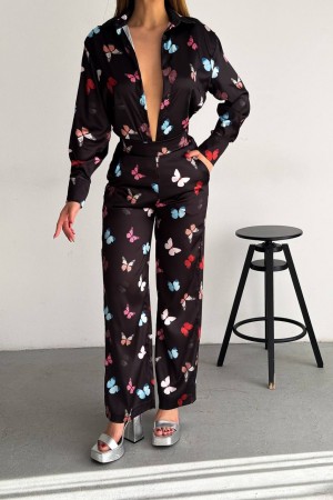 205422 TOPTAN DESENLİ PANTOLON TAKIM