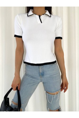 205438 TOPTAN BEYAZ BLUZ