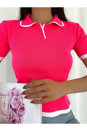 205440 TOPTAN FUŞYA BLUZ