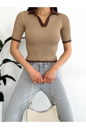 205451 TOPTAN VİZON BLUZ