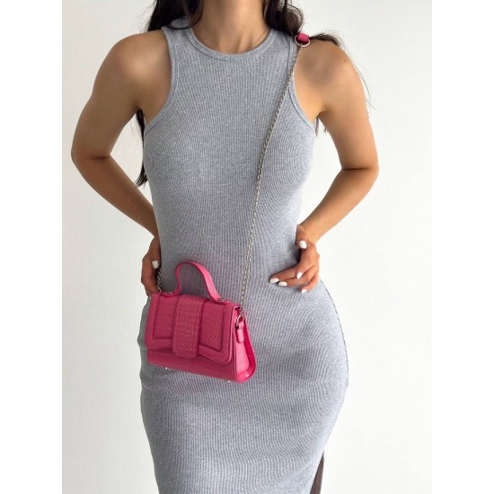 205457 TOPTAN GRİ ELBİSE