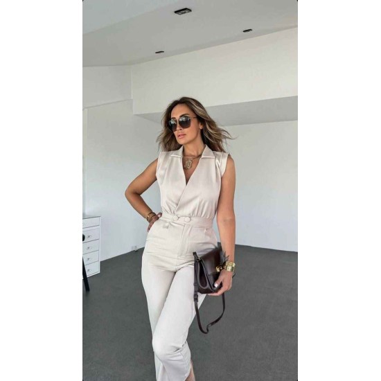 205501 beige OVERALLS