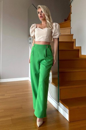 205588 TOPTAN YEŞİL PANTOLON