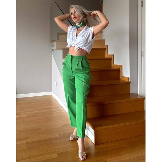 205625 TOPTAN YEŞİL PANTOLON