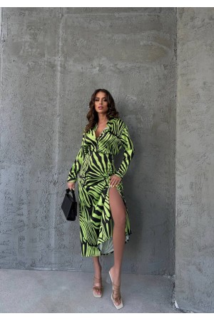 205692 TOPTAN DESENLİ ELBİSE