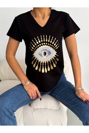 205759 TOPTAN SİYAH TSHIRT