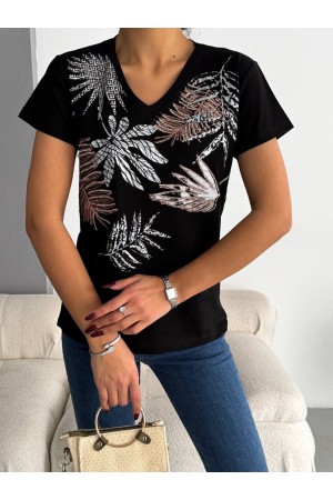 205762 TOPTAN SİYAH TSHIRT