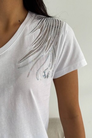 205764 TOPTAN BEYAZ TSHIRT