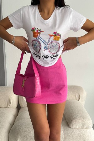 205768 TOPTAN BEYAZ TSHIRT