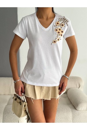 205780 TOPTAN BEYAZ TSHIRT