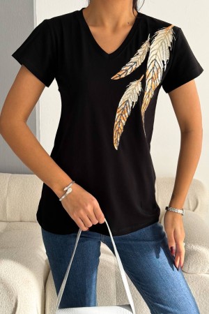 205782 TOPTAN SİYAH TSHIRT