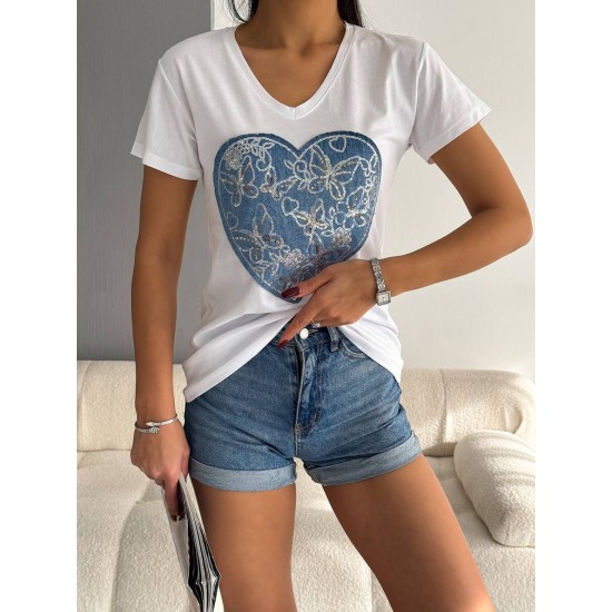 205787 TOPTAN BEYAZ TSHIRT