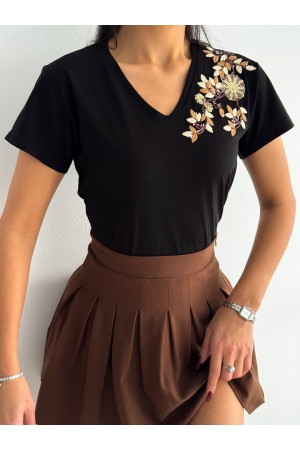 205788 TOPTAN SİYAH TSHIRT