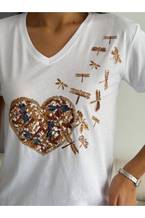 205790 TOPTAN BEYAZ TSHIRT