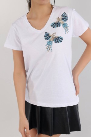 205800 TOPTAN BEYAZ TSHIRT