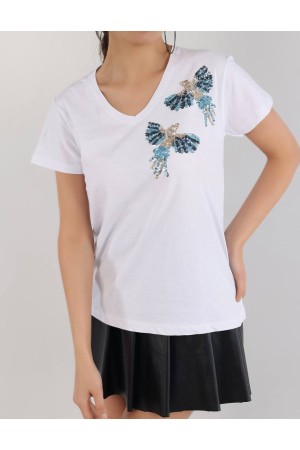 205800 TOPTAN BEYAZ TSHIRT