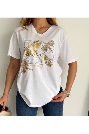 205803 TOPTAN BEYAZ TSHIRT