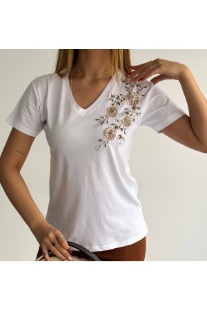 205806 TOPTAN BEYAZ TSHIRT