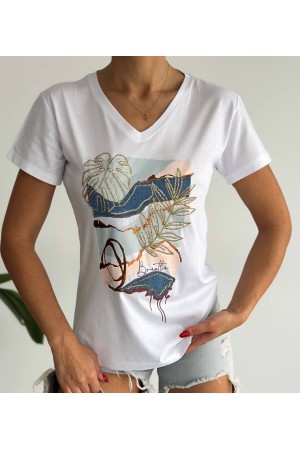 205816 TOPTAN BEYAZ TSHIRT