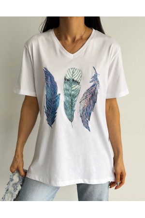 205817 TOPTAN BEYAZ TSHIRT