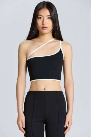 206761 TOPTAN SİYAH CROP