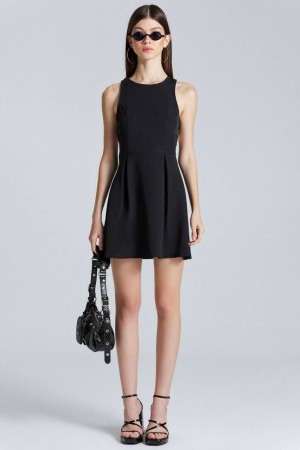 206763 TOPTAN SİYAH ELBİSE