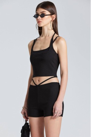 206767 black Shorts suit