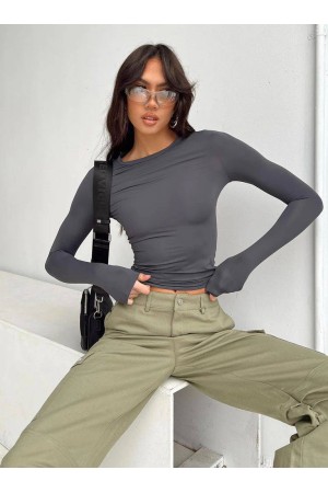 206778 TOPTAN GRİ CROP