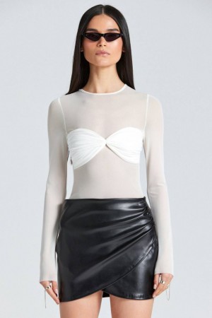 206794 TOPTAN BEYAZ BLUZ