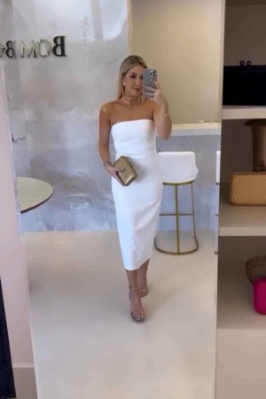 206810 white Evening dress