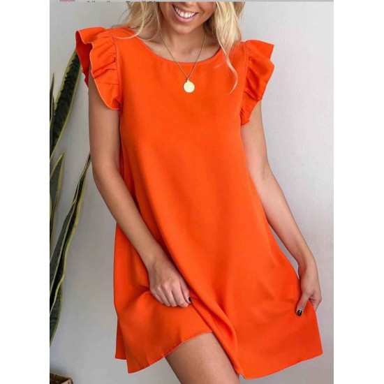 206828 orange DRESS