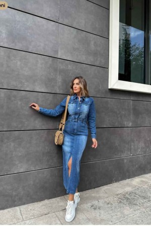 206833 TOPTAN KOT ELBİSE