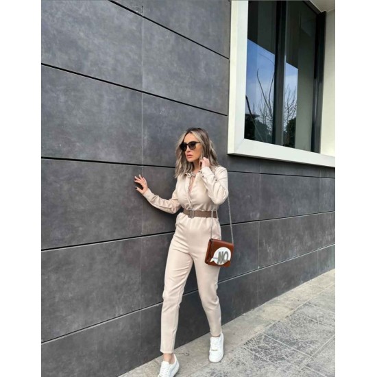 206838 beige OVERALLS