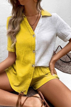 207210 colored Shorts suit