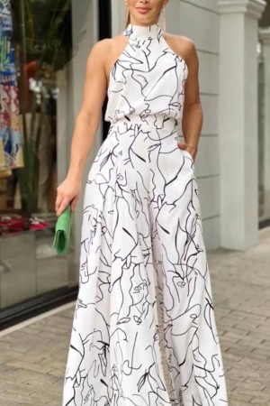 207216 patterned OVERALLS