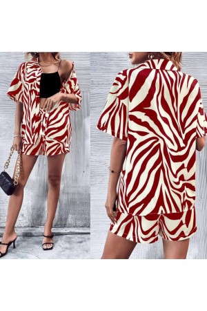 207221 TOPTAN DESENLİ ŞORT TAKIM