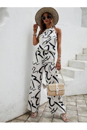 207223 TOPTAN DESENLİ PANTOLON TAKIM