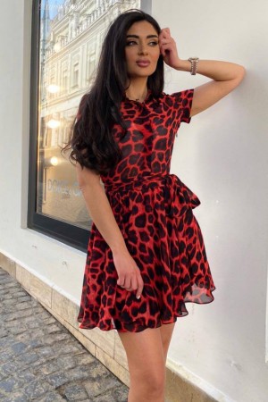 207227 patterned DRESS