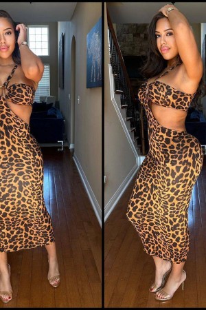 207228 TOPTAN DESENLİ ELBİSE