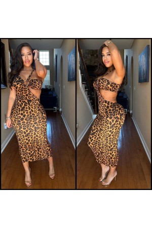 207228 TOPTAN DESENLİ ELBİSE