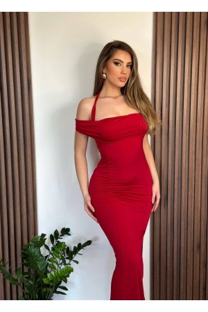 207231 TOPTAN KIRMIZI ABİYE