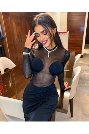 207253 TOPTAN SİYAH ABİYE