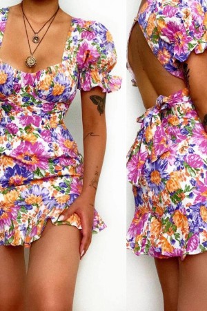 207271 patterned DRESS