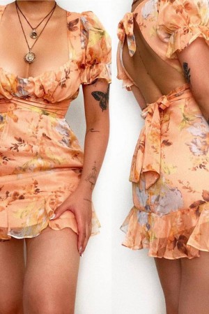 207272 patterned DRESS