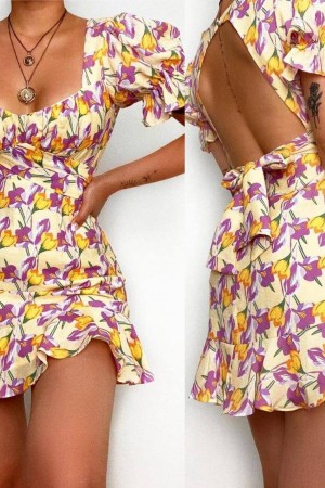 207273 patterned DRESS