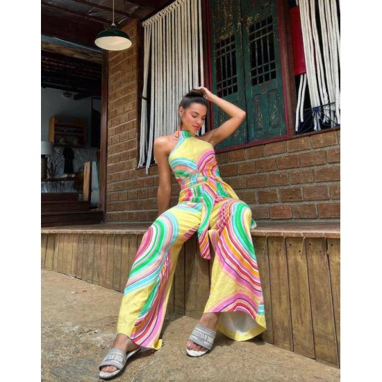 207300 patterned OVERALLS