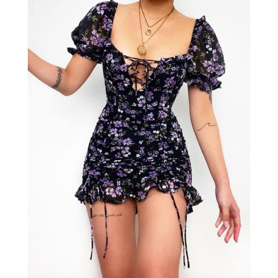 207301 patterned DRESS