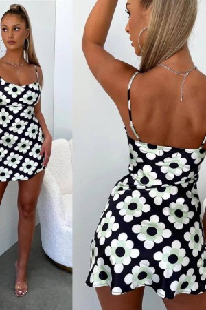 207313 TOPTAN DESENLİ ELBİSE